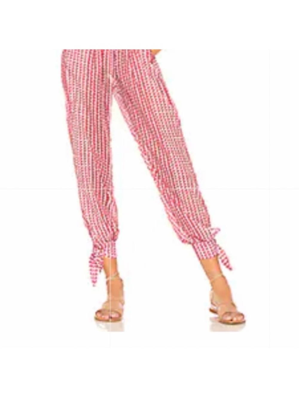 Agua Bendita x Revolve Josie Plunging V-Neck Pink Printed Halter Jumpsuit - Picture 3 of 10